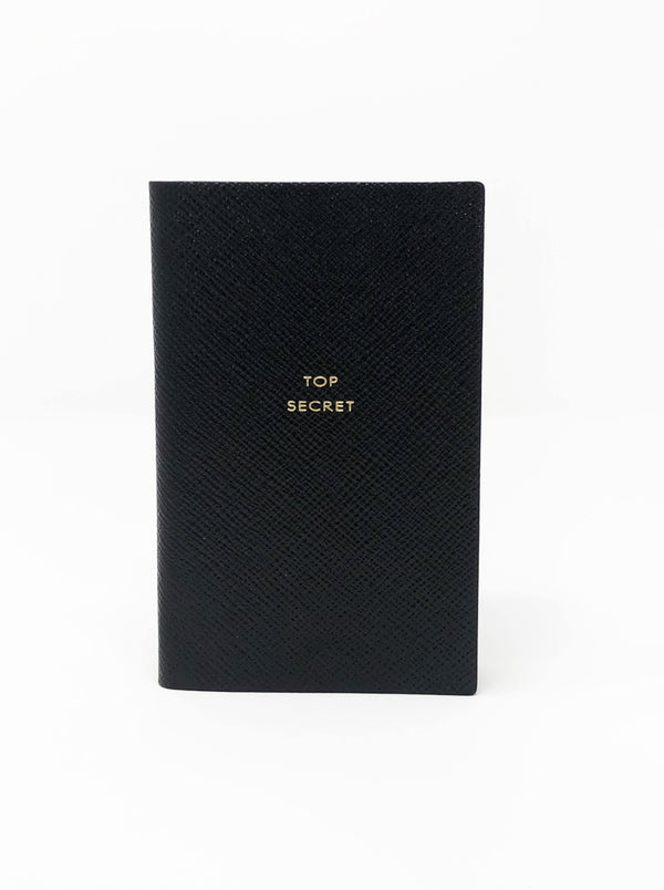 Smythson - Top Secret Notebook - Black - Notebooks - Boboli Vancouver Canada